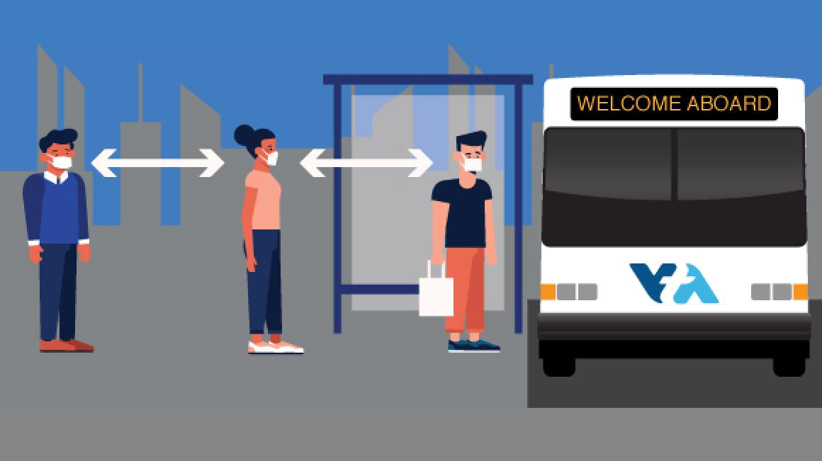 Part of the agency's safety plan includes social distancing and a face covering requirement.