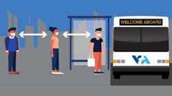 Part of the agency's safety plan includes social distancing and a face covering requirement. Part of the agency's safety plan includes social distancing and a face covering requirement.