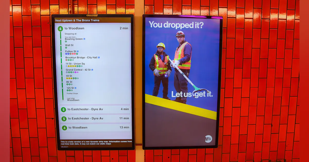 Remote Mta New York MTA deploying 9,000 new digital screens systemwide with real ...