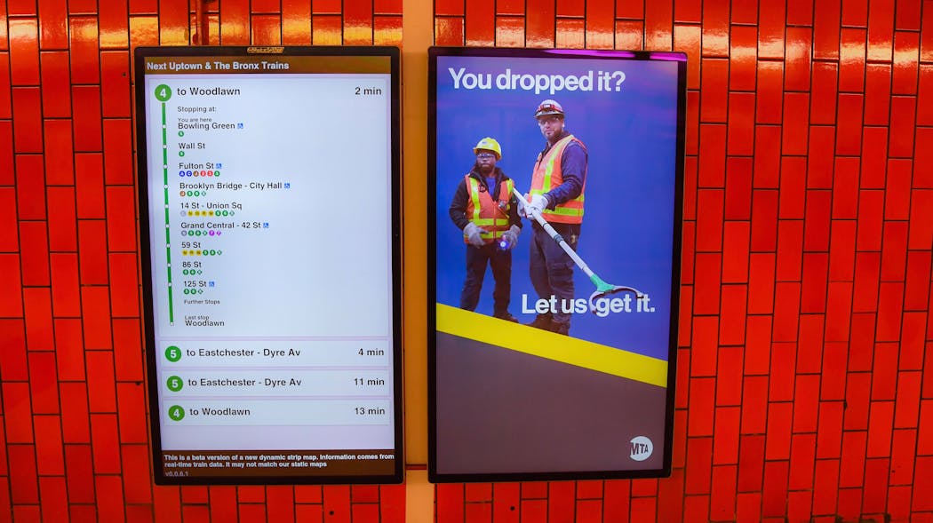 All 472 New York City Subway stations are expected to include these new digital screens by 2023.