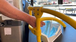 RTC of Washoe County has installed mask dispensers on buses for riders and employees. RTC of Washoe County has installed mask dispensers on buses for riders and employees.