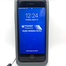 NJ Transit implements the use of handheld mobile devices to scan and validate tickets. NJ Transit implements the use of handheld mobile devices to scan and validate tickets.
