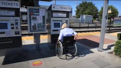 Metrolink&apos;s new ticket machines are ADA compliant.
