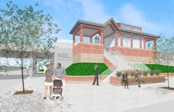 Rendering of Metra's new Peterson Ridge Station. Rendering of Metra's new Peterson Ridge Station.