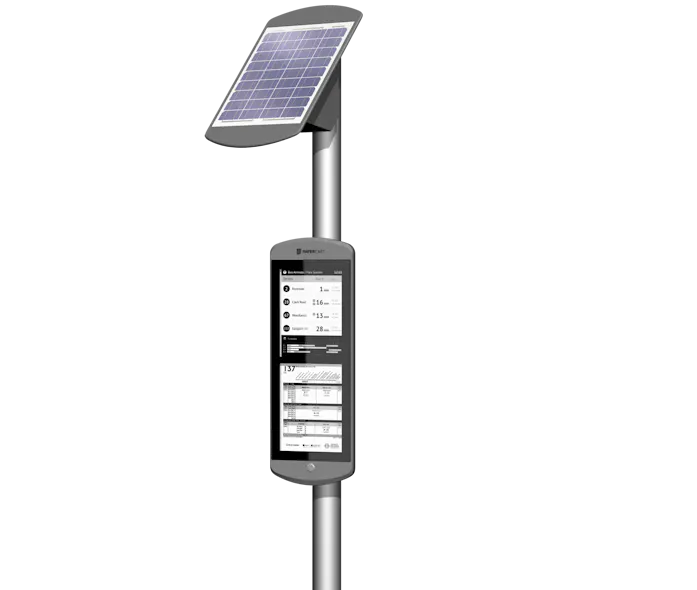 Papercast® Solar-Powered ePaper Displays | Mass Transit