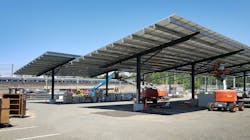 The technology includes installation of solar panels along with high-efficiency solar photovoltaic parking canopies at seven sites, including PATCO’s Ashland Avenue Station. The technology includes installation of solar panels along with high-efficiency solar photovoltaic parking canopies at seven sites, including PATCO’s Ashland Avenue Station.
