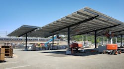 The technology includes installation of solar panels along with high-efficiency solar photovoltaic parking canopies at seven sites, including PATCO&rsquo;s Ashland Avenue Station.