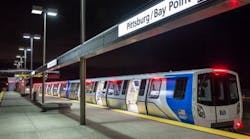 A new BART car; the authority is adding 306 new cars to provide additional capacity as part of its Transbay Corridor Core Capacity Program.