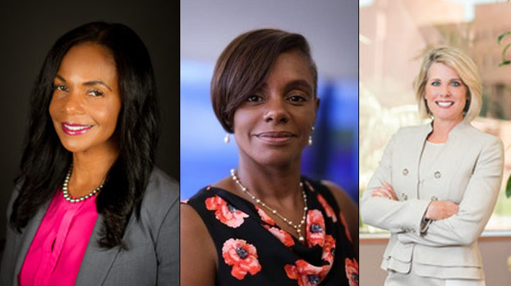 Left to right: Debra Johnson, Adelee Le Grand and Tina Quigley.