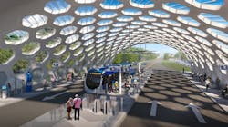 A rendering of the future South Dade TransitWay Corridor. A rendering of the future South Dade TransitWay Corridor.