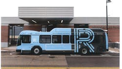 Passngers can now purchase bus fares on the Token Transit mobile app. Passngers can now purchase bus fares on the Token Transit mobile app.