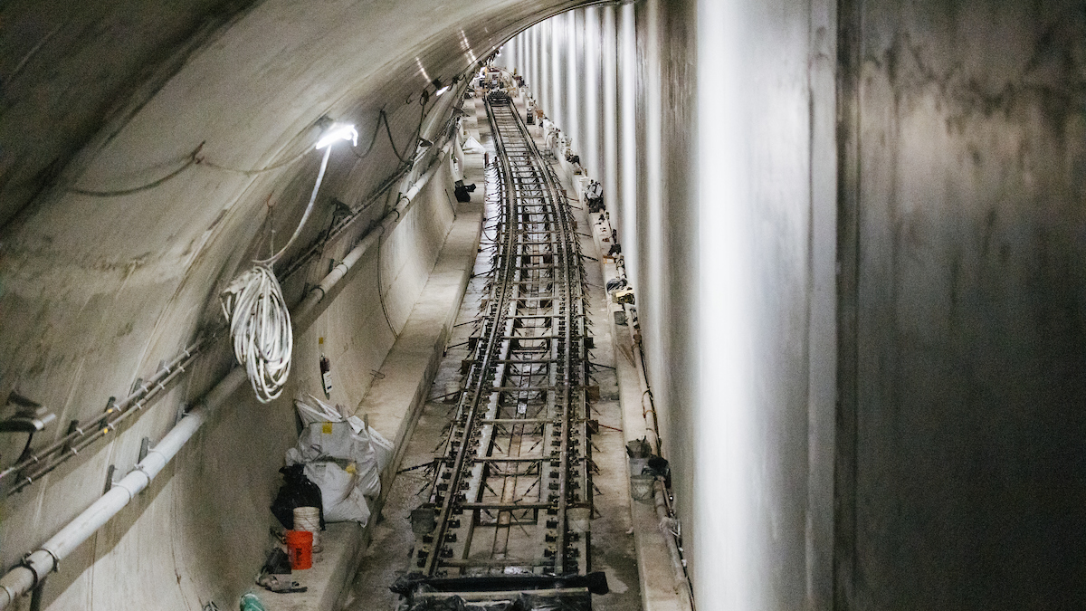 Atkinson Construction excavated and constructed the finished tunnel.