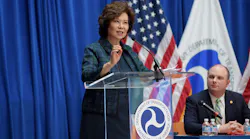 Sec. Chao speaks during an event.