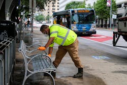 CapMetro hired temporary staff for daily field cleaning at different high-use points in the system.
