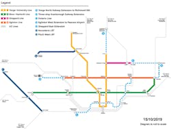 Toronto area subway expansion map Toronto area subway expansion map