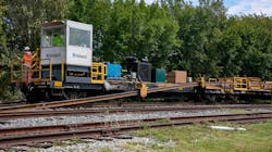Rail for the Silver Line arrives in Plano. Rail for the Silver Line arrives in Plano.
