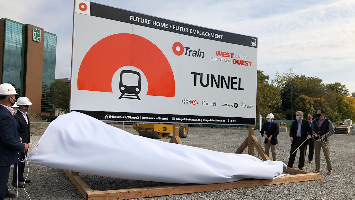 Ottawa Stage 2 Lrt West Extension Tunnel Construction Begins Mass Transit