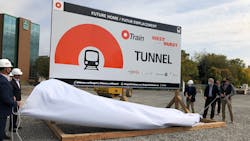 Tunnel construction began on Sept. 25 for the west extension of the Stage 2 LRT project, which includes more than two miles of tunnels. Tunnel construction began on Sept. 25 for the west extension of the Stage 2 LRT project, which includes more than two miles of tunnels.