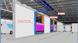 Scalfo Electric, Inc., will renovate the Newton Avenue Bus Garage with electric vehicle charging stations and other associated infrastructure modifications.