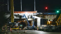 The southernmost girders were installed joining the Lynnwood and Northgate projects. The southernmost girders were installed joining the Lynnwood and Northgate projects.