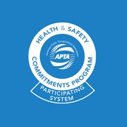 The seal APTA developed as part of the program. The seal APTA developed as part of the program.