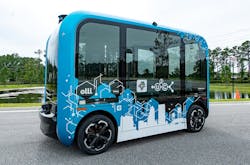 Local Motors&rsquo; Olli 2.0 is equipped with Robotic Research&apos;s AutoDrive&circledR; Autonomy kit, which provides driver-warning, driver-assist and connected autonomous functionality.