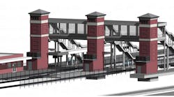 Rendering of improvements to VRE&apos;s Quantico Station.