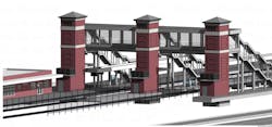Rendering of improvements to VRE&apos;s Quantico Station.