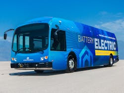 Proterra's new ZX5 electric bus. Proterra's new ZX5 electric bus.