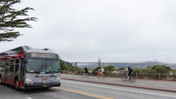 The 30 Stockton on Marina Boulevard en route to downtown San Francisco. The 30 Stockton on Marina Boulevard en route to downtown San Francisco.