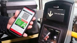 An Access-IS ticket validator with Masabi's mobile ticketing solution. An Access-IS ticket validator with Masabi's mobile ticketing solution.