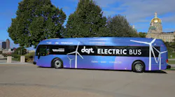 DART unveiled the state of Iowa's first electric bus on Oct. 1.