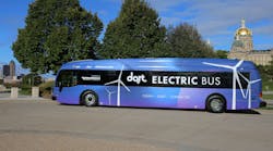 DART unveiled the state of Iowa&apos;s first electric bus on Oct. 1.