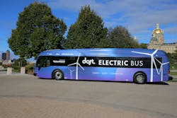 DART unveiled the state of Iowa's first electric bus on Oct. 1. DART unveiled the state of Iowa's first electric bus on Oct. 1.