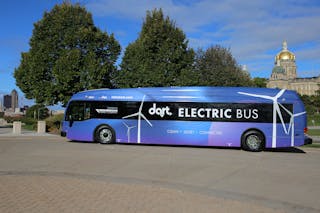 DART unveiled the state of Iowa&apos;s first electric bus on Oct. 1.