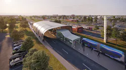 A rendering of South Corridor BRT.