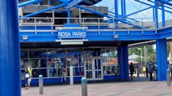 Rosa Parks Hempstead Transit Center in July 2020. Rosa Parks Hempstead Transit Center in July 2020.