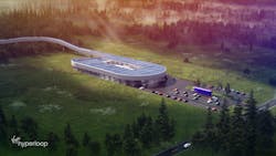 A rendering of the HCC, which will house operations, testing, training and assembly facilities for Virgin Hyperloop in West Virginia. A rendering of the HCC, which will house operations, testing, training and assembly facilities for Virgin Hyperloop in West Virginia.