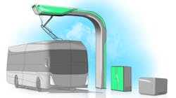A mock up of the charging infrastructure. A mock up of the charging infrastructure.