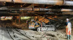 Image from early July; underpinning work on the Line 1 TTC subway at Eglinton Station is complete and crews are digging out the area below to make room for the Eglinton Crosstown LRT.