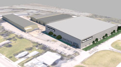 A rendering of what the manufacturing building.