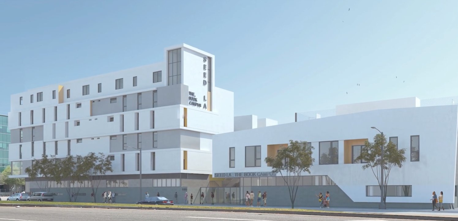 After acquiring the property through eminent domain in 2018, L.A. County, L.A. Metro and their partners are kicking off the first phase of the development of the SEED School.