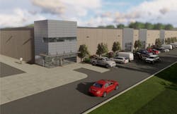 Rendering of Wabtec's future 11,000-square-foot facility. Rendering of Wabtec's future 11,000-square-foot facility.
