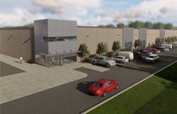 Rendering of Wabtec&apos;s future 11,000-square-foot facility.