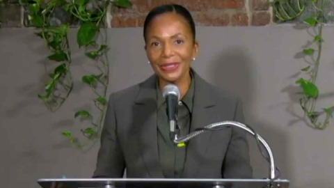 Denver RTD CEO and General Manager Debra Johnson speaks during a virtual press conference held Nov. 9.