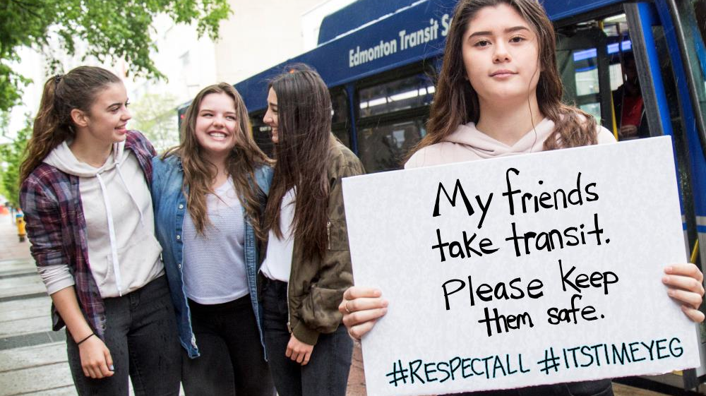 An image from a 2017 safety campaign. ETS' focus on promoting safety has resulted in a drop in criminal occurrences, as well as incidents labeled as mischief.