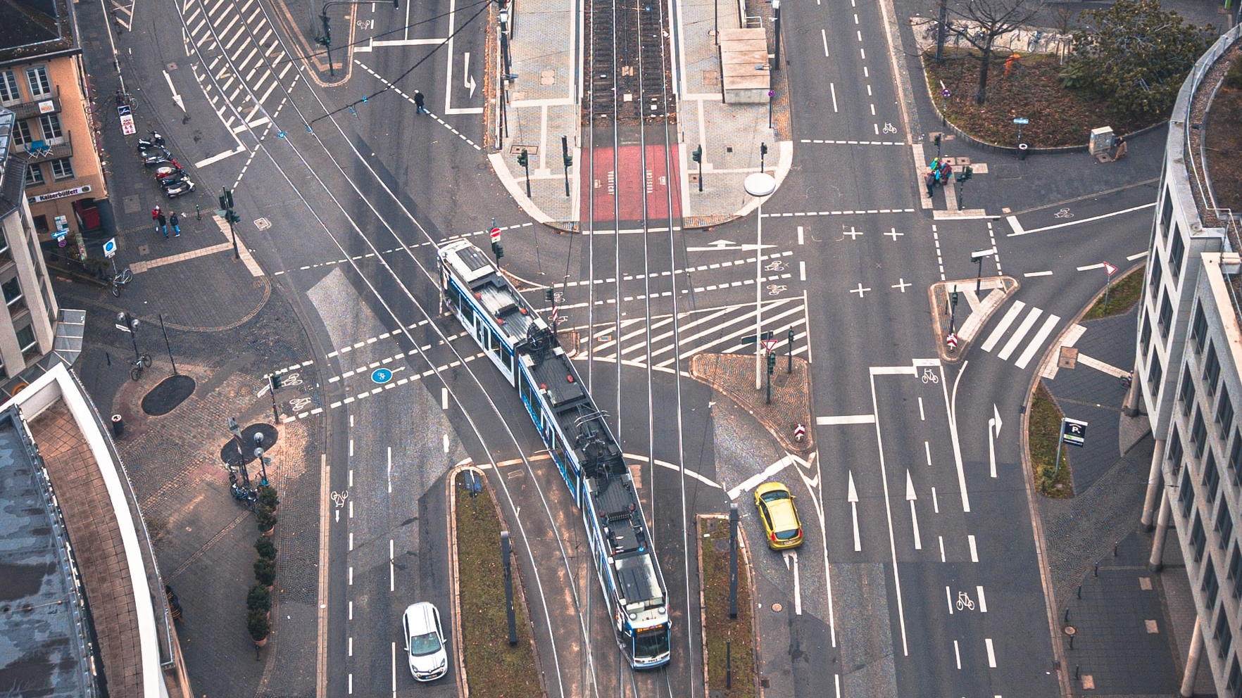 City infrastructure to accommodate transit, cars, buses, pedestrians and bikes.