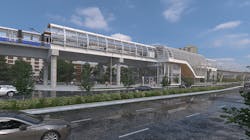 Misericordia Station rendering for the Valley Line West. Misericordia Station rendering for the Valley Line West.