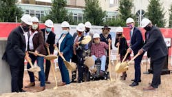 Officials break ground for the Canal Street ferry terminal project. Officials break ground for the Canal Street ferry terminal project.