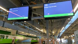Brand new information screens are being installed on a number of GO Train platforms at Union Station. Brand new information screens are being installed on a number of GO Train platforms at Union Station.